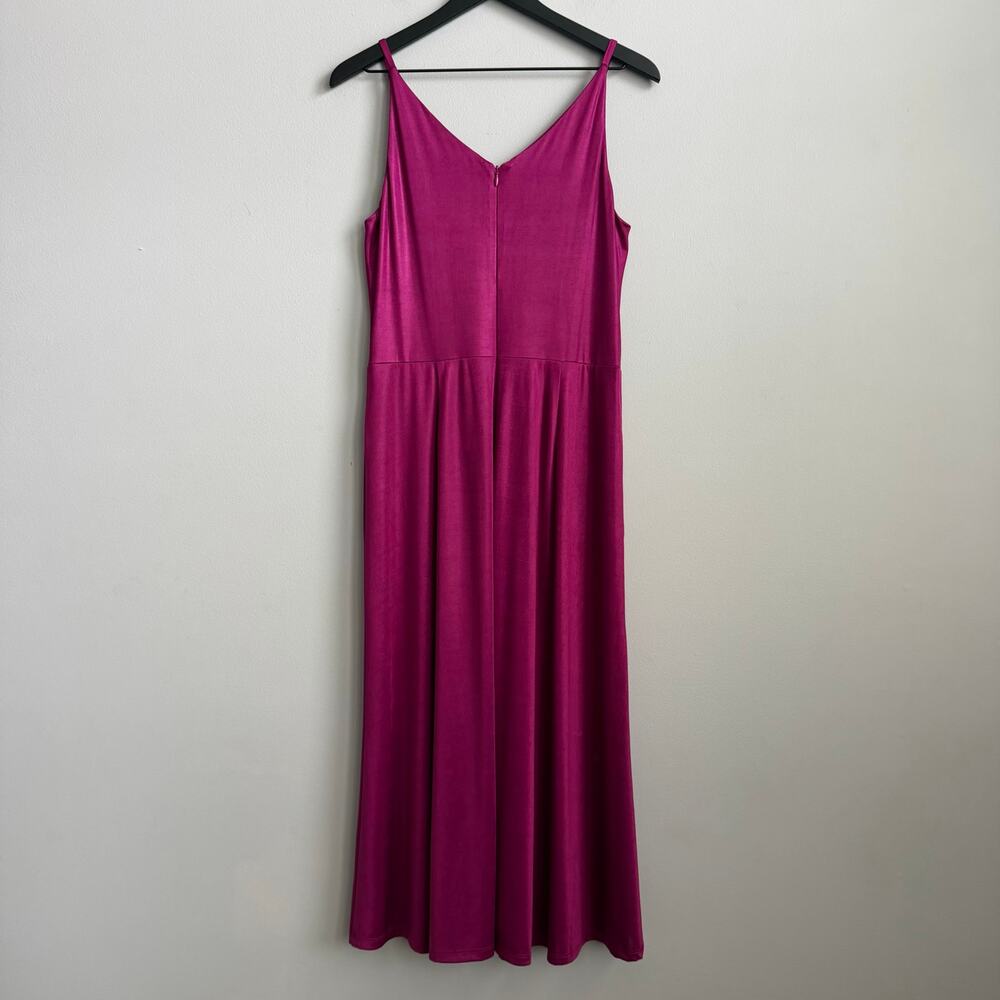 Dress the Population Serafina Midi Dress in Dark Magenta Size Large - Picture 9 of 15